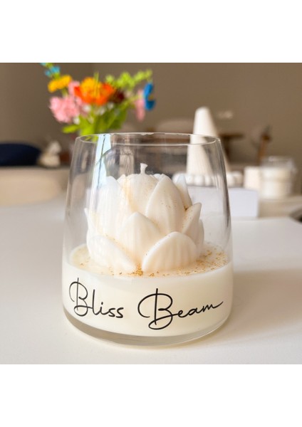 Lotus Çiçek Bardak Soya Mumu