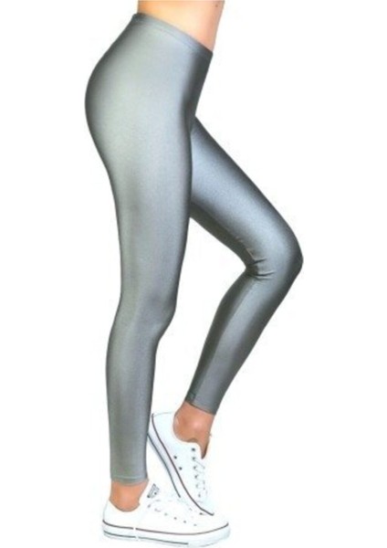 778 Bayan Parlak Dısco Tayt (Siyah)Dalgıç Tayt