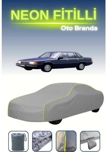 Gri [mazda 929 2] Uyumlu Neon Fitilli Araba Brandası, Su ve Toz Geçirmez