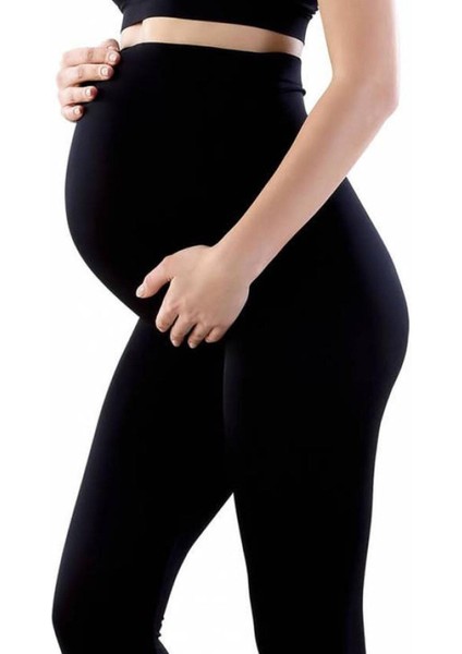 Kadın Siyah Hamile Tayt Anıt