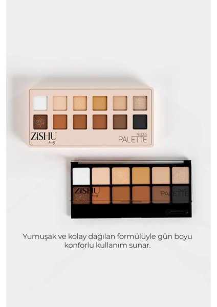 ZİSHU 12’li Mat ve Işıltılı Göz Farı Paleti fırsatları