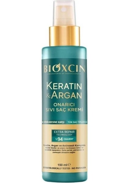 Keratin & Argan Onarıcı Sıvı Saç Kremi 150 ml