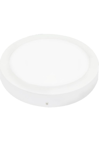 KDL062 Backlight Yuvarlak Sıva Üstü Panel 18W Beyaz LED Tavan Aydınlatma