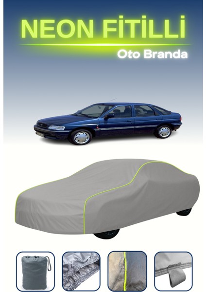 Gri [ford Escort 6 Hatch] Uyumlu Neon Fitilli Araba Brandası, Su ve Toz Geçirmez