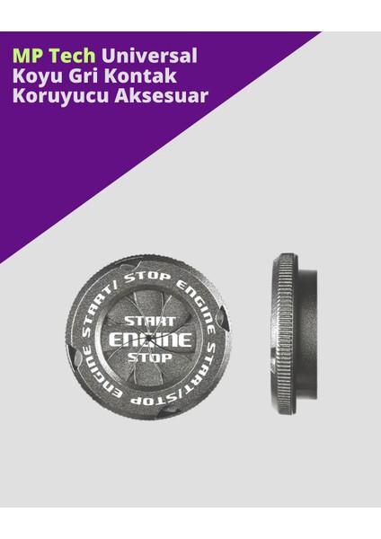 Universal Koyu Gri Kontak Koruyucu Metal