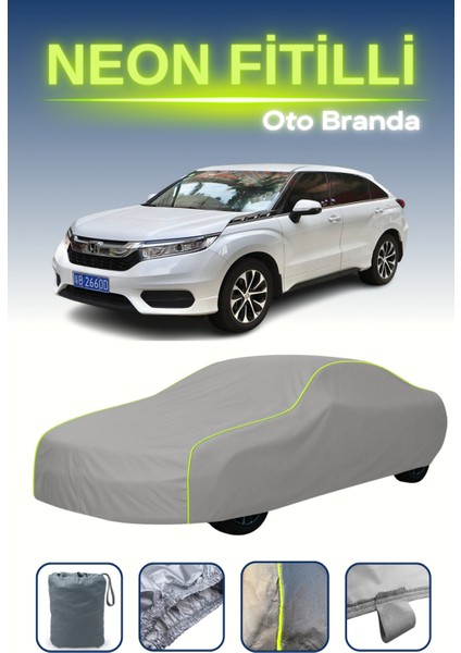 Gri [honda Avancier 1] Uyumlu Neon Fitilli Araba Brandası, Su ve Toz Geçirmez