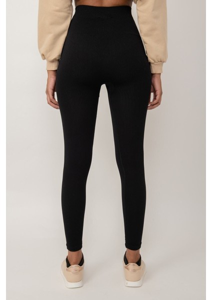 Yüksek Bel Fitilli Tayt