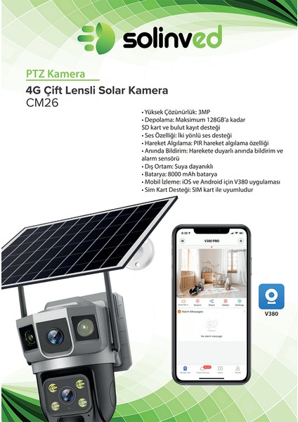 Güneş Enerjili Ptz 4g Kamera - cm 26 modelleri