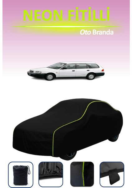 Siyah [honda Partner] Uyumlu Neon Fitilli Araba Brandası, Su ve Toz Geçirmez