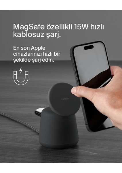 Boostcharge Pro 2'si 1 Arada Kablosuz Şarj Istasyonu fiyatları