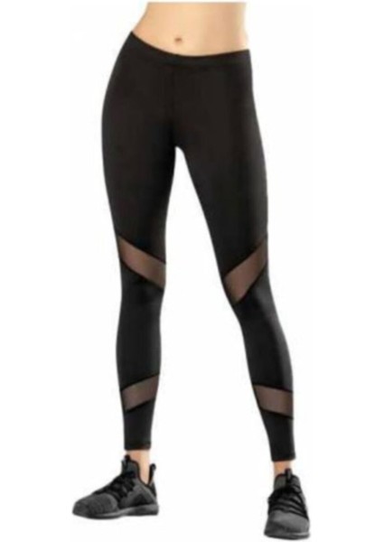 Kadın Transparan Detaylı Sporcu Tayt Yeni Sezon (1 Adet )
