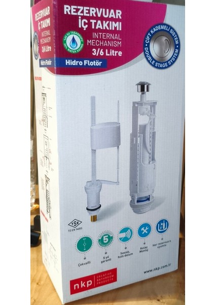 Rezarvuar Iç Takım Çift Kademeli Sistem Hidro Flotör