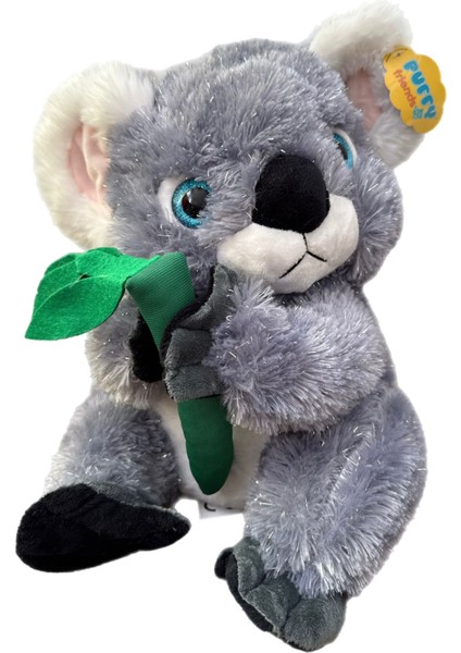 Sevimli Bambulu Kuyruklu Parlak Tüylü Koala Peluş Oyuncak 35 cm