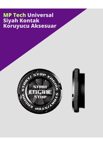 Universal Koyu Siyah Kontak Koruyucu Metal