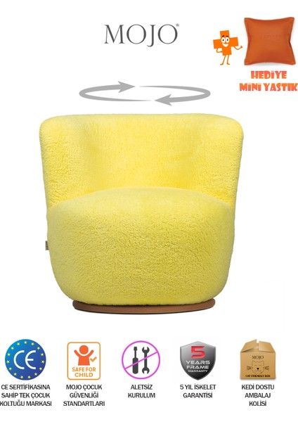 Kiwi Twist Döner Ayaklı Çocuk Koltuğu Sarı modelleri
