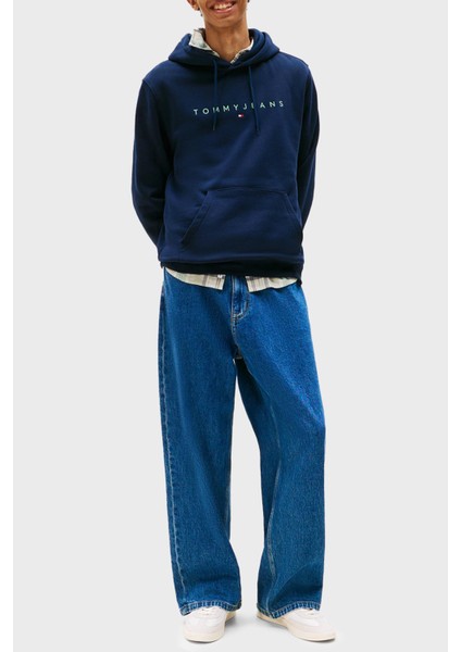 Logolu Pamuklu Regular Fit Kapüşonlu Polar Sweat Erkek Sweat DM0DM20746 0gy fiyatları