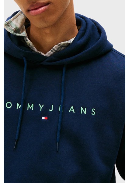 Logolu Pamuklu Regular Fit Kapüşonlu Polar Sweat Erkek Sweat DM0DM20746 0gy fırsatları