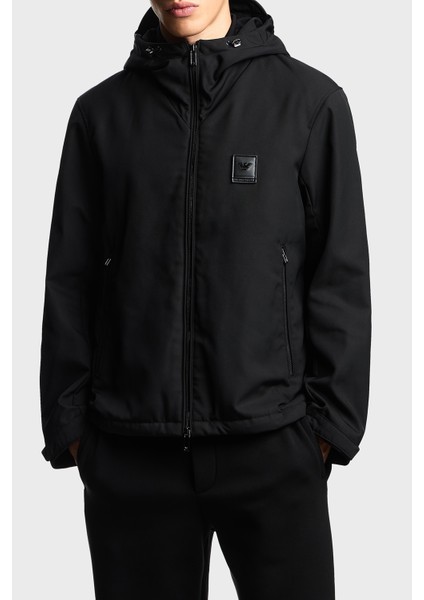 Logolu Regular Fit Kapüşonlu Mont Erkek Mont EM003417 AF18264 UC001