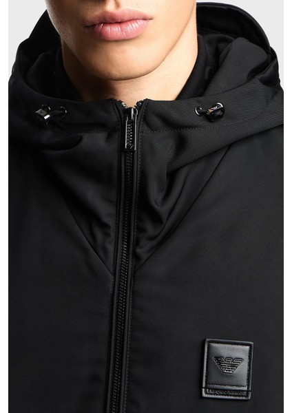 Logolu Regular Fit Kapüşonlu Mont Erkek Mont EM003417 AF18264 UC001 fırsatları