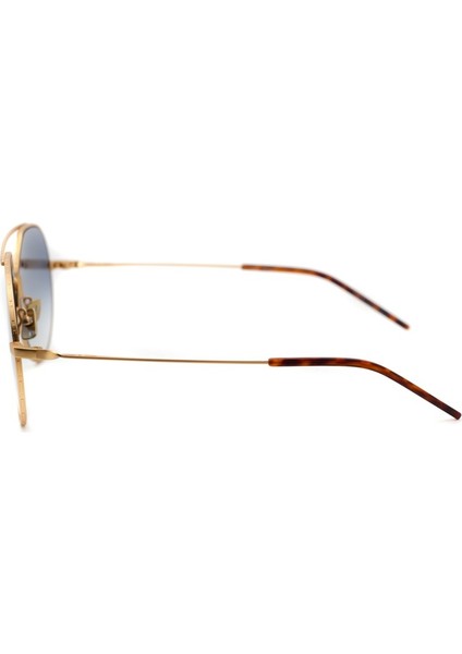 0311 120,092 51-20 Unisex Altın Titanyum Damla Mavi Degrade Güneş Gözlüğü UV400 modelleri