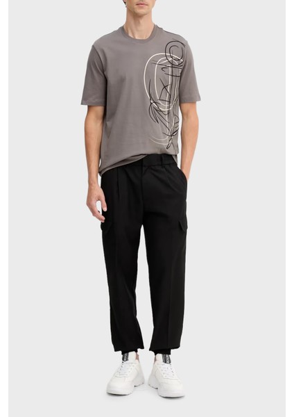 Relaxed Fit Normal Bel Lastikli Paça Kargo Pantolon Erkek Pantolon XM001208 AF12041 UC001 fiyatları