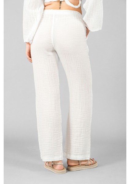Müslin Kadın Palazzo Pantolon
