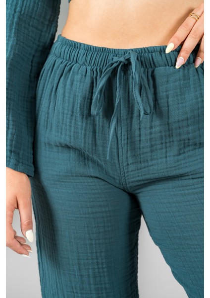 Müslin Kadın Palazzo Pantolon