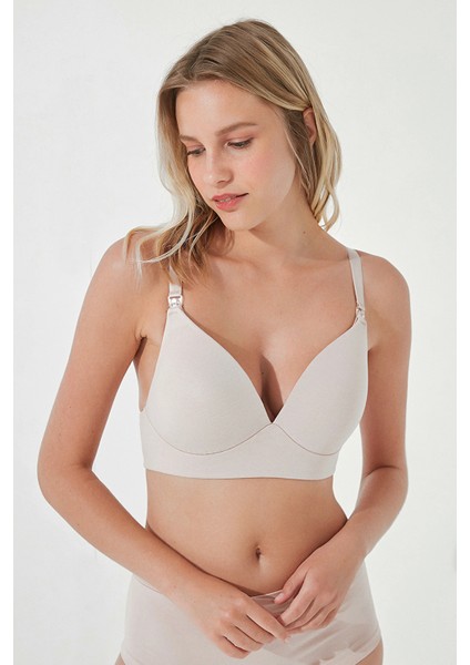 Pamuklu Mama Hamile Emzirme Südyeni Racerback Cotton Bralet