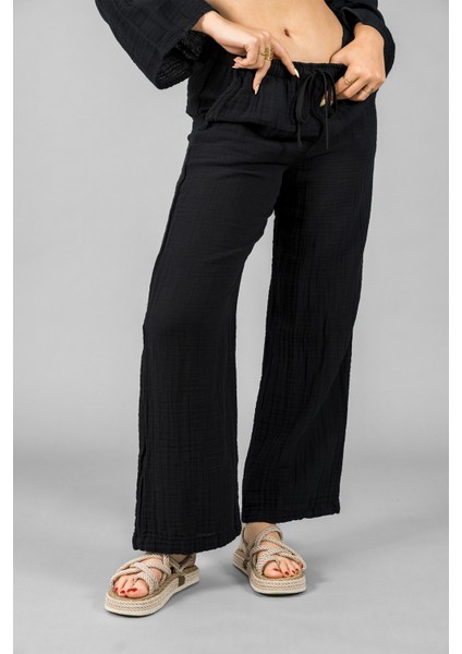 Müslin Kadın Palazzo Pantolon