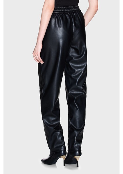 Relaxed Fit Lastikli Bel Düz Paça Pantolon Bayan Pantolon XW000681 AF16106 UC001 modelleri