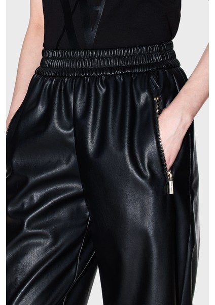Relaxed Fit Lastikli Bel Düz Paça Pantolon Bayan Pantolon XW000681 AF16106 UC001 fırsatları