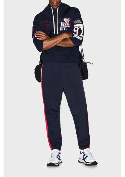 Logolu Streç Pamuklu Regular Fit Kapüşonlu Yaka Sweat Erkek Sweat XM000749 AF12656 UB101 fiyatları