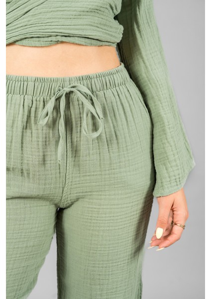 Müslin Kadın Palazzo Pantolon