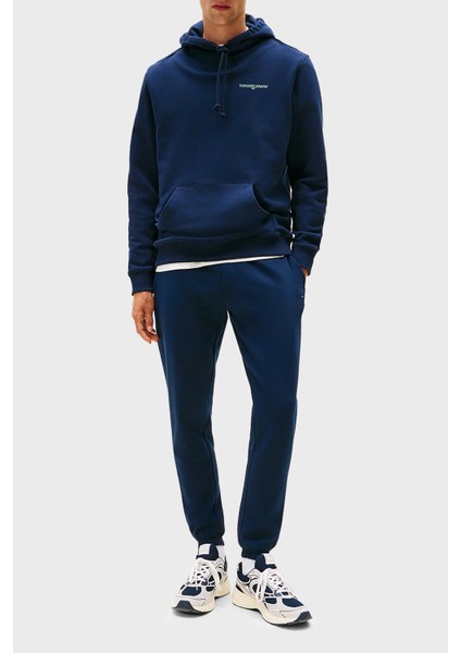 Logo Baskılı Pamuklu Regular Fit Kapüşonlu Sweat Erkek Sweat DM0DM22112 C1G fiyatları