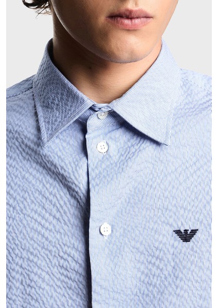 Jakarlı Pamuklu Regular Fit Klasik Yaka Gömlek Erkek Gömlek EM000099 TE16993 F9026 fırsatları