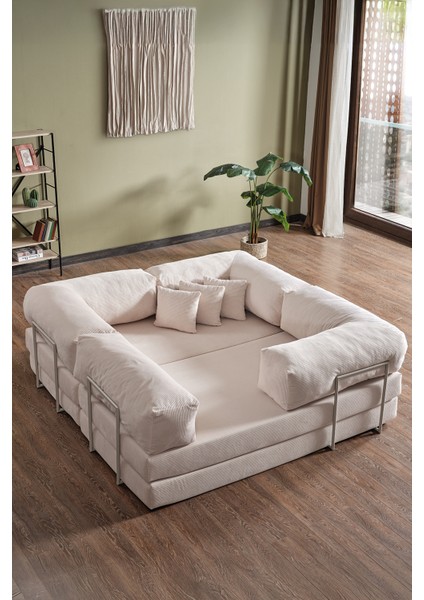 Legom Lucas Aktivite Koltuğu Yatak Olabilen Çok Amaçlı Kanepe L Koltuk Krem modelleri