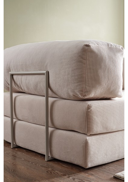 Legom Lucas Aktivite Koltuğu Yatak Olabilen Çok Amaçlı Kanepe L Koltuk Krem