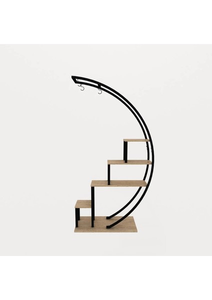 Dekoratif Ferforje Metal Ve Ahşap Çiçeklik, İç Ve Dış Mekanda Bitki Sergileme ve Düzenleme Standı