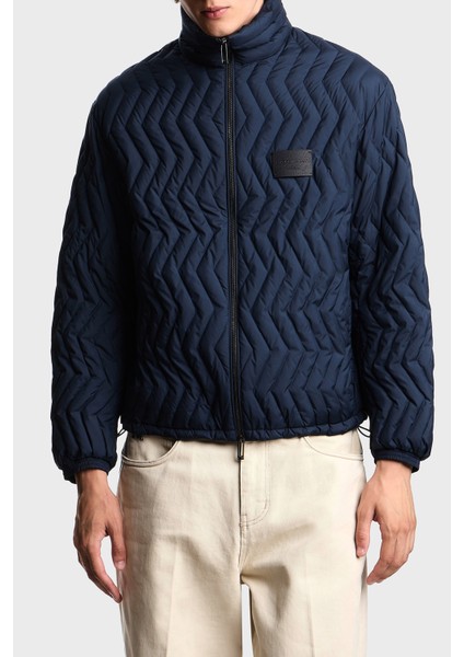 Kapitoneli Kuş Tüyü Dolgulu Dik Yaka Şişme Mont Erkek Mont EM003415 AF18231 UB118