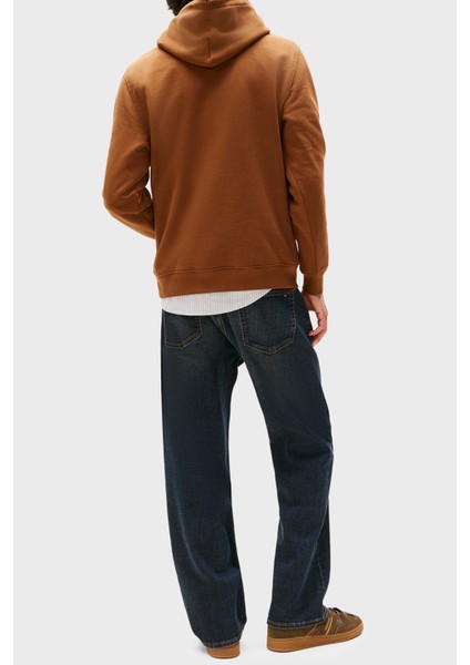 Logolu Pamuklu Regular Fit Kapüşonlu Polar Sweat Erkek Sweat DM0DM20746 Gvp modelleri