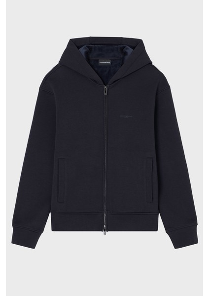 Logolu Streç Pamuklu Regular Fit Kapüşonlu Sweat Erkek Sweat EM002866 AF17547 UB118 indirimleri