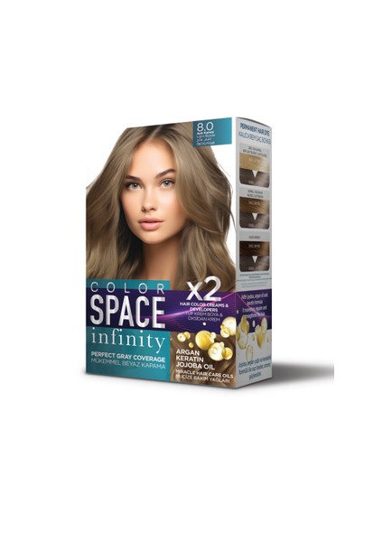 Infinity Set Boya 8.0 Açık Kumral