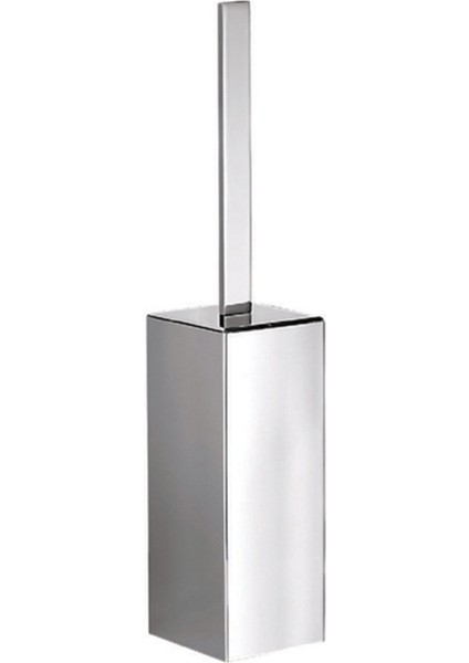 Tuvalet Fırçalık, Kare, Yerden - Krom