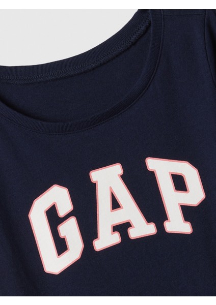 Kız Bebek Lacivert Gap Logo T-Shirt