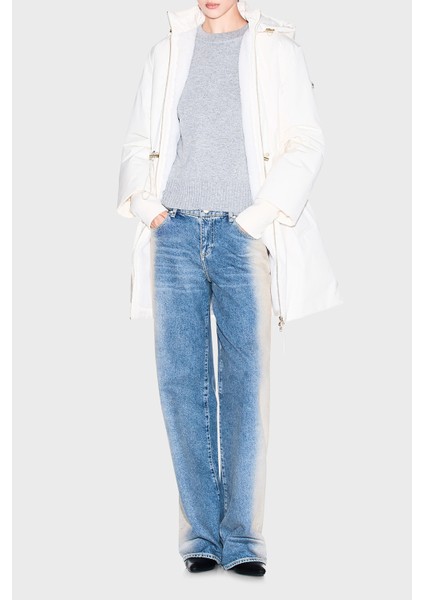 Pamuk Karışımlı Relaxed Fit Kapüşonlu Parka Bayan Parka XW000712 AF16215 U1003