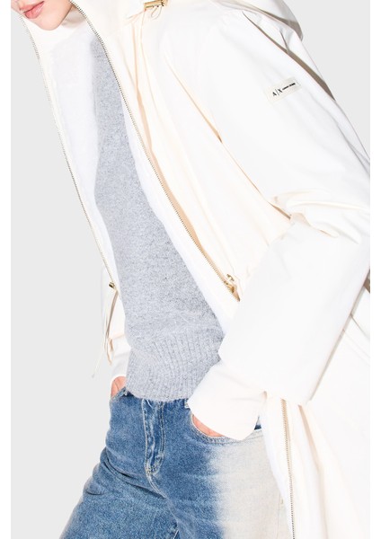 Pamuk Karışımlı Relaxed Fit Kapüşonlu Parka Bayan Parka XW000712 AF16215 U1003 modelleri