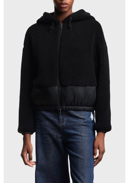 Yumuşak Dokulu Regular Fit Kapüşonlu Mont Bayan Mont EW001371 AF16465 UC001