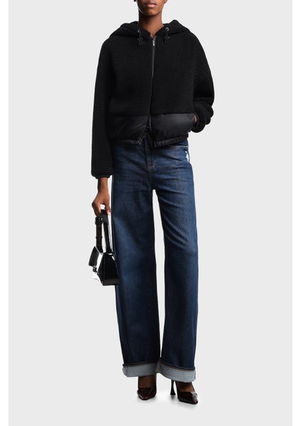 Yumuşak Dokulu Regular Fit Kapüşonlu Mont Bayan Mont EW001371 AF16465 UC001 fiyatları