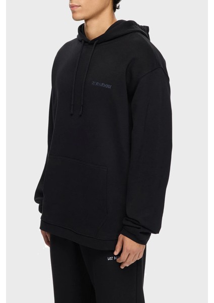 Sırt Baskılı Pamuklu Relaxed Fit Kapüşonlu Sweat Erkek Sweat LB25FWTURMUHD