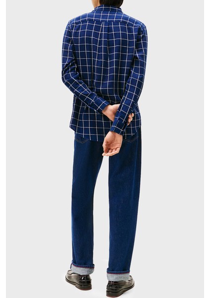 Kareli % 100 Pamuk Regular Fit Uzun Kollu Gömlek Erkek Gömlek MW0MW40451 0ms modelleri